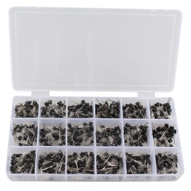 DollaTek 15 Kinds Of Transistor TO-92 NPN PNP Kit Set 40~160V 50~600mA NPN/PNP Assortment Kit Set - 900Pcs