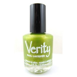 Verity Nail Lacquer, Sparkle Green B17
