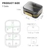 Weekly Pill Box, GLAMFORT Portable Daily Pill Organiser, Small Travel