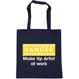 Hippowarehouse Danger Make Up Artist at work Tote Shopping Gym Beach Bag 42cm x38cm, 10 litres