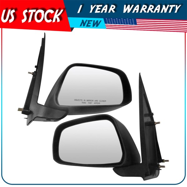 autodayplus Pair Left Right Side Manual Mirror For 05-13 Xterra