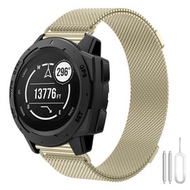 Bracelet for Garmin Instinct 2, 22 mm Mesh Metal Stainless Steel Band Dual Magnetic Replaceable Milanese Bracelet Compatible with Garmin Instinct, Instinct Tactical, Instinct Tide, Instinct Solar