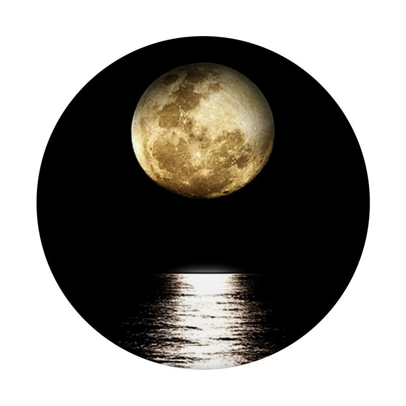 Moon Over Water Pop Socket Collapsible Cell Phone Holder