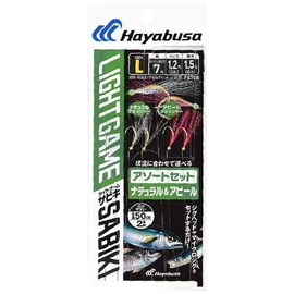 Hayabusa Light Game Sabiki Natural & Appeal 2 Hooks 2 Set L FS705