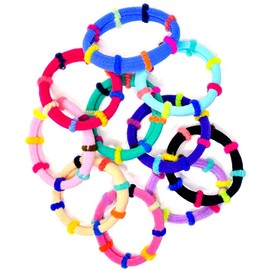 Scunci Kids 10-pc Assorted ColourBlock Ponytailers (55036WC)