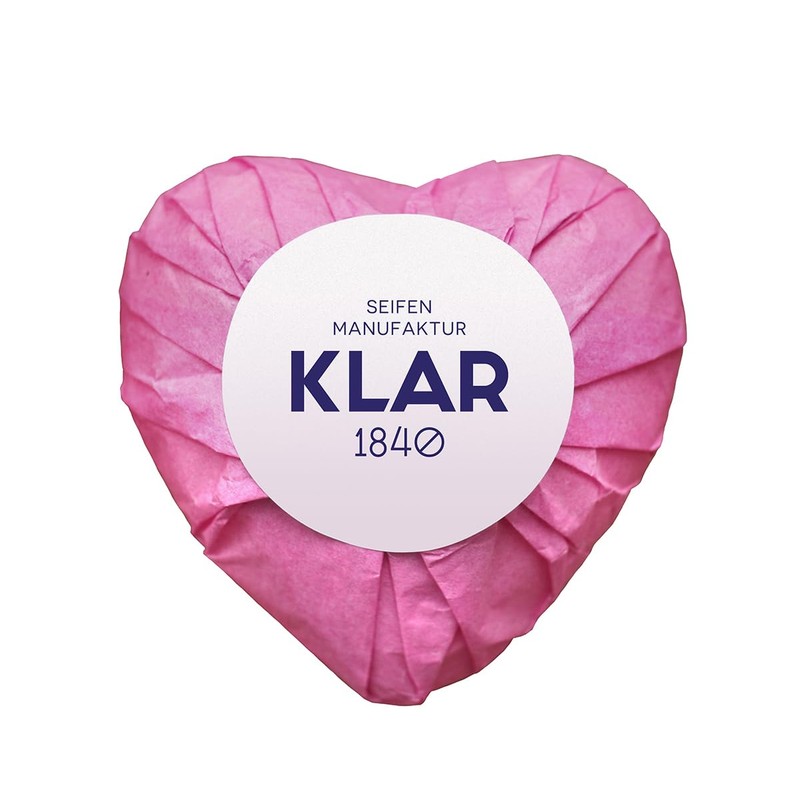 Klar Seifen Heart Soap Rose Petal (65 g, Rose Fragrance,