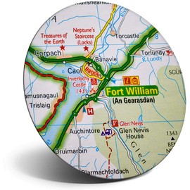 Destination Vinyl ltd Magnet for Refrigerator, Fridge - Fort William Travel UK GB Map for Office, Cabinet and Whiteboard, Magnetic Stickers, 45061