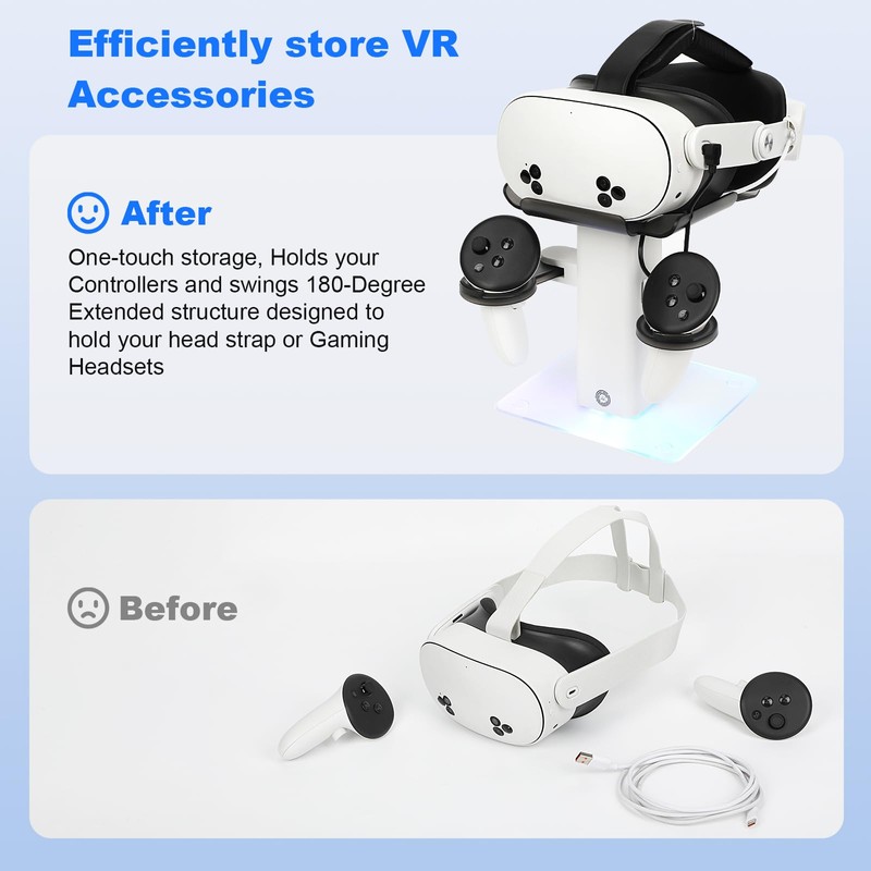 Baomaeyea Design Charging Dock Compatible with Meta Quest 3S/Quest 3