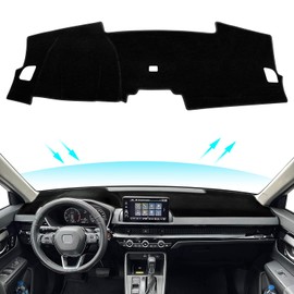 KENTUTO Dash Cover for Honda CRV 2023 2024 2025 2026 Dashboard Cover Mat Nonslip Pad Sunshade Glare UV Rays Protector (Without HUD, Black Trim)