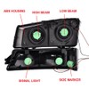 DOTCOM LED Headlights Assembly,Compatible with 2003-2006 Chevy Avalanche 1500 2500/Silverado
