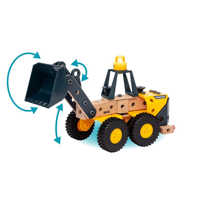 BRIO Builder Volvo Wheel Loader Construction Vehicle for Kids Age
