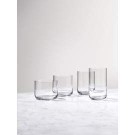aarke Nesting Glasses, 4 x 290 ml (9.8 fl oz), Crystal Glass, Dishwasher Safe