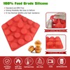 SILIVO Silicone Muffin Pans Nonstick 12 Cup(2 Pack) - 2.5