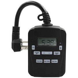 Prime EZ-SET Outdoor Digital Timer 120 volt Black
