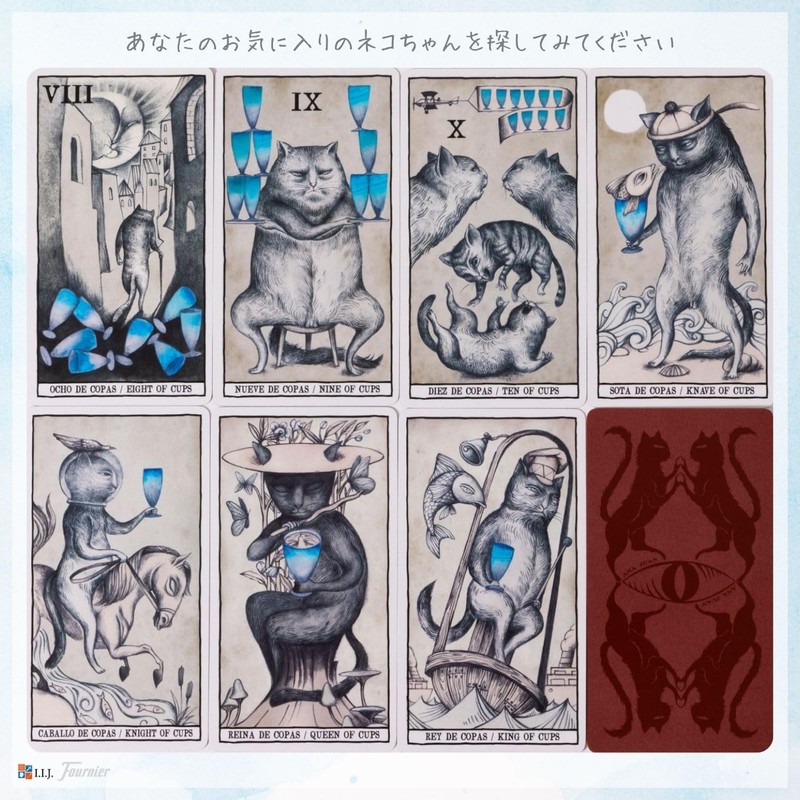 Tarot Cards, 78 Cards, Tarot Divination, Tarot Cats, Japanese Instruction