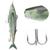 Multiple Segments Bait Fish Lure with Treble Hook Sea Fishing