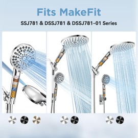 MakeFit Shower Head Filter Replacement Cartridge for SSJ781/DSSJ781/ DSSJ781-01 MakeFit Filtered Handheld Shower Head (1-PACK)