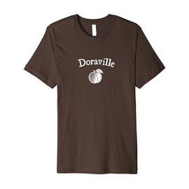 Doraville Peach Minimal Art Vintage Inspired Premium T-Shirt