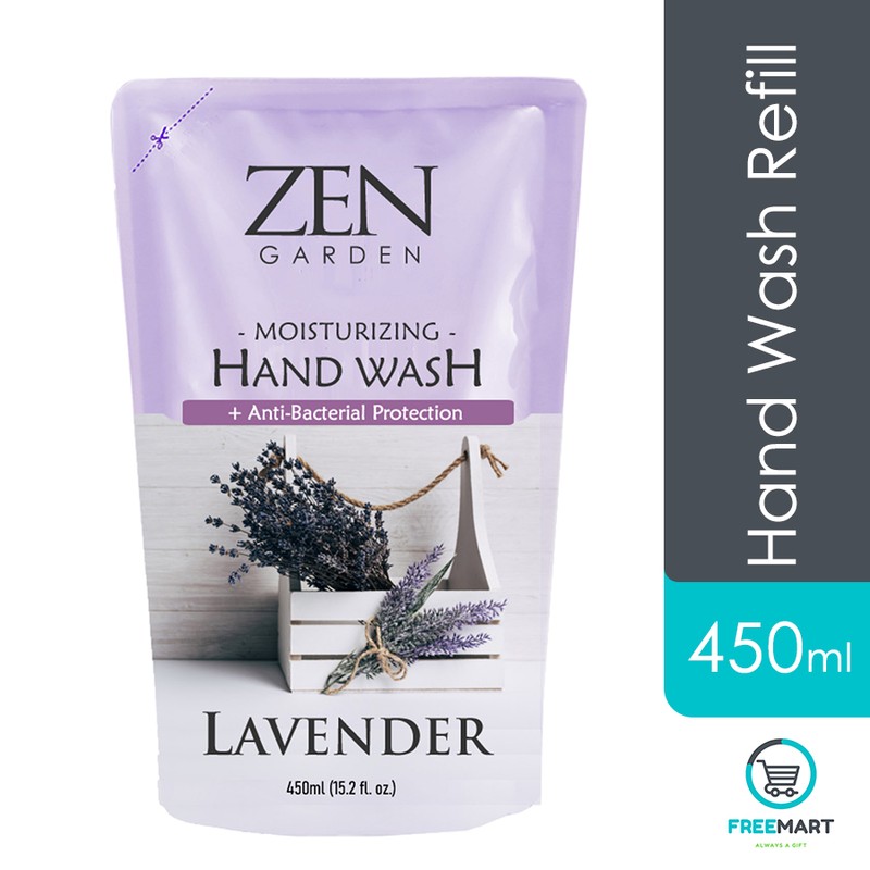 Zen Garden Hand Wash Refill Pack 450ml - Lavender /