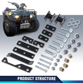 PIT66 Front & Rear ATV Lift Kit 2 inch Compatible with Honda Foreman 400 1996-2003/Fit Honda Foreman 450 1998-2001