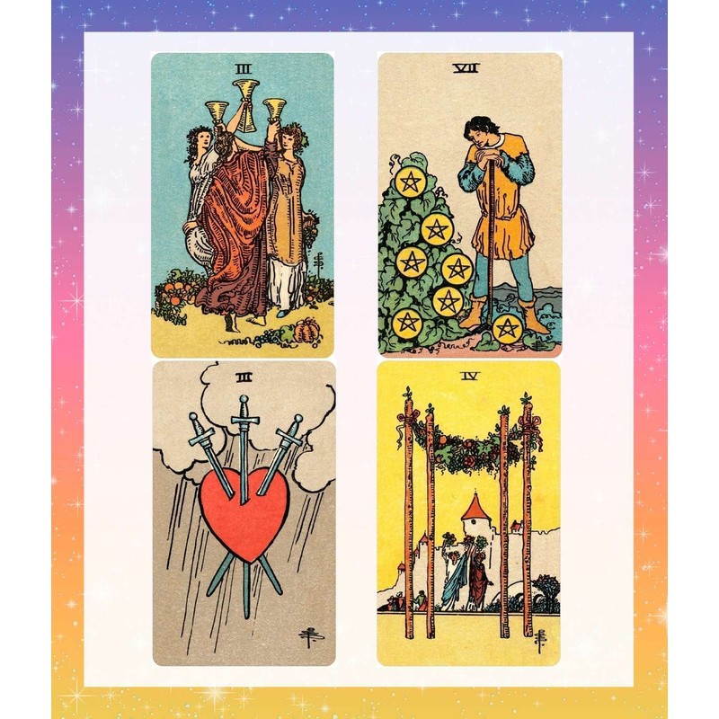 Smith Waite Tarot Deck Borderless Tarot Card with 67 Pages