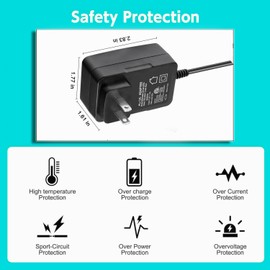 12.6V Charger Replacement for Aiper Seagull Pool Vacuum 600 800 800B SE 1000 1500 P1111 HJ1103J for AIPURY 1000 Adapter for Aiper Cordless Robotic Pool Cleaner Charger for Aiper Smart Pool Cleaner