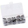 80 Pcs Wood Rough Key Assortment Set, 8 Size Steel
