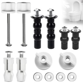 Toilet Seat Attachment from Top Toilet Seat Attachment Toilet Lid Toilet Seat Holder Replacement Parts Toilet Seat Fixed Screws for Toilet Top Mounting Hinge Accessories