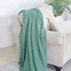 BOURINA Textured Solid Soft Sofa Throw Couch Cover Knitted Decorative