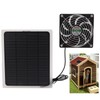 10W Solar Panel Fan Kit Waterproof Cooling Ventilator for Dog