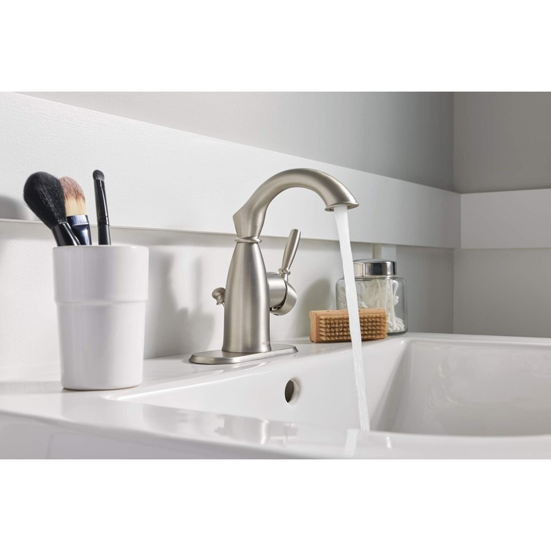 Moen 84144SRN Sarona One-Handle Single Hole Rustic Farmhouse Bathroom Sink