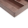 Pandapark Wood Organizer Tray,Black Walnut,Desk & Drawer Storage Box (Walnut