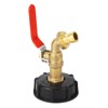 IBC Tote Adapter 3/4in Brass Tote Fitting Coarse Thread 275‑330