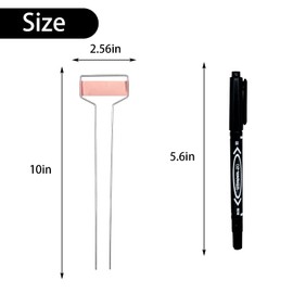 Wehhbtye 12 PCS 10 Inch Metal Plant Label Stakes-Copper Metal Plant Tags,High Copper Plate Metal Plant Labels,Copper Plant Tags with 1 Maker Pen for Flowers, Vegetables, Seedlings, Seed,etc