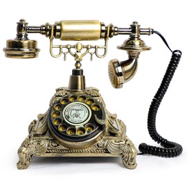 ROOMEDAL Audio Guest Book Wedding Phone, Vintage Audio GuestBook, Record Guest Messages for Weddings & Special Events, Customized Audio Keepsake for Memorable Occasions (Bronze)