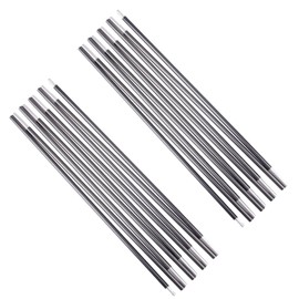 Azarxis Aluminum Rod Tent Pole Replacement Camping Accessories, Multifunction Lightweight Tent Poles Repair Kit, 7001 Series Aircraft-Grade Aluminum - 2 Poles (11'3" (343cm))