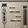 Kit 2 Cortapelos Led Usb-c Para Cabello Y Barba Negro