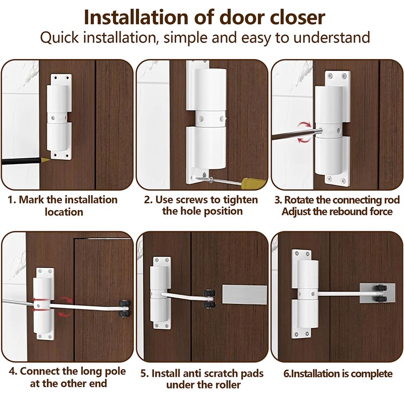 Automatic Door Closer, Adjustable Garden Door Closer, Door Closer with