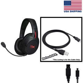 Unbranded HyperX Cloud Flight Wireless Gaming Headset USB Cable Transfer Cord Replacement