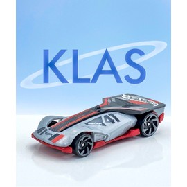 Hot Wheels Rollin' Solo (Grey, Black & Red) 5/10 HW Track Champs 2023-133/250 (Short Card) - COMES IN A KLAS CAR KEEPER PROTECTIVE COLLECTORS CASE - HKG41