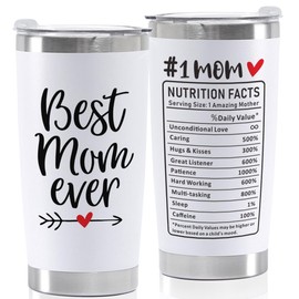 YINCUO Gifts for Mom Best Ever Mothers Coffee Tumbler Mama Mother-In-Law Grandma Stepmom Birthday Christmas Present 20 Oz Stainless Steel Insulated Cup with Lid
