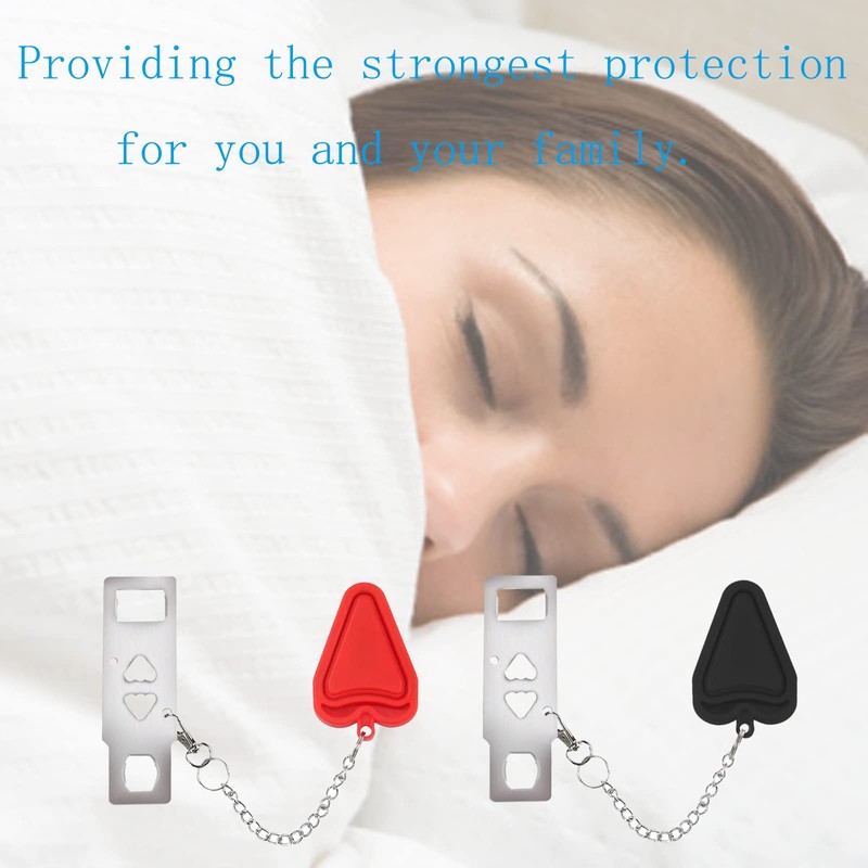 Travel Door Security Locks 2 PCS Portable Door Lock with