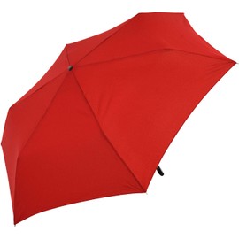 iX-brella Steel Flat Pocket Umbrella 2.5 cm Super Flat Mini Umbrella Dark Red