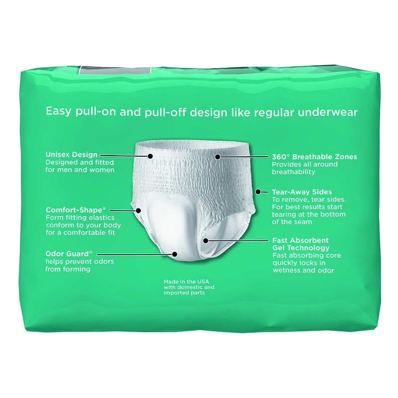 Rely® Maximum Protective Underwear, Disposable, Maximum Absorbency, Small (20" -
