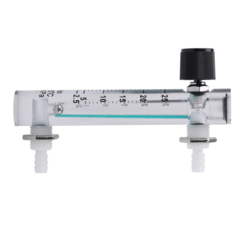 LZQ-5 Flowmeter 2.5-25LPM Flow Meter with Control Valve for Oxygen/Air/Gas
