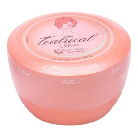 Teatrical crema facial lanolina y rosas 400 g | humectación profunda piel mixta