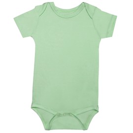GUISBY Short Sleeve Baby Bodysuit, Short Sleeve Bodysuit for Baby Boys Girls Summer Sage Newborn
