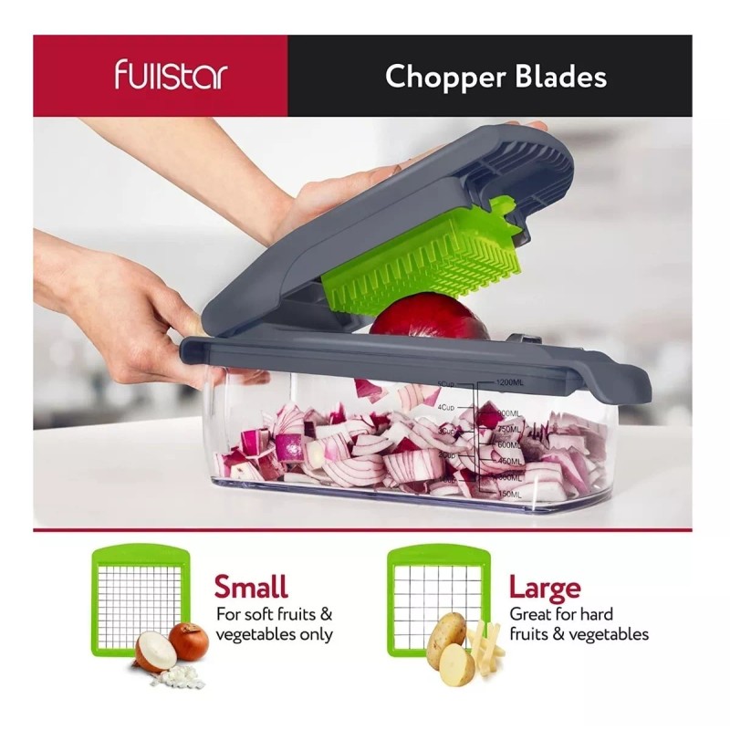 Fullstar Picador De Verduras, Cortador De Verduras- 4 Cuchil