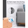 Mifaso Surge Protector Power Strip 10FT, Flat Plug, 6 AC