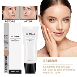 Perbella CC Cream Self Adjusting for Mature Skin, Natural, SPF 50, Moisturizing, Breathable